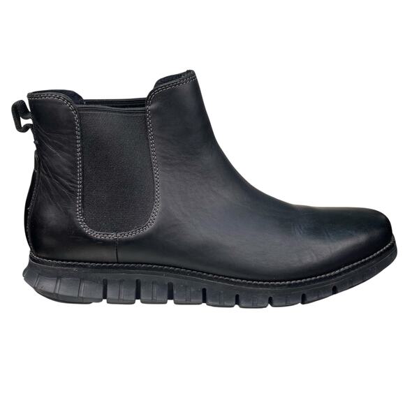 Cole Haan Men’s Zerogrand Black Leather Waterproof Chelsea Boot Size US 11 - Picture 1 of 11